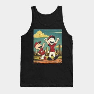 Snoopy Vs Arizona Diamondbacks Beagle Beat Tank Top